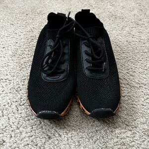 Stylish Women's White and Black Sneakers